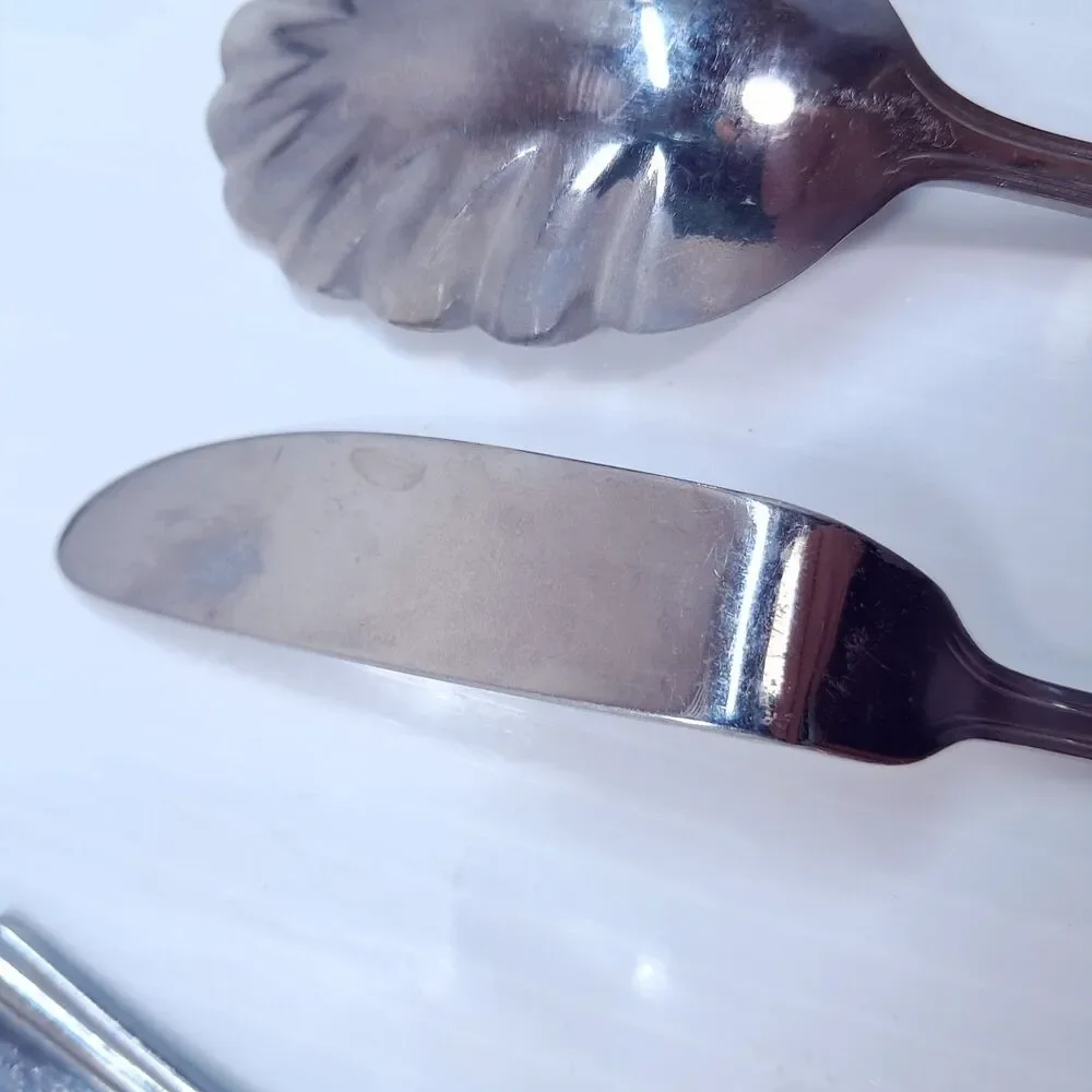 Reed & Barton Brookshire sugar shell spoon solid serving master butter knife